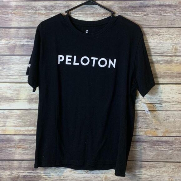 Peloton‎ Shirt size Medium Bike Century T-Shirt Black Tee 100 Rides M - Picture 2 of 6